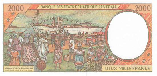 2000 Francs Gabun P.403Lg 2000